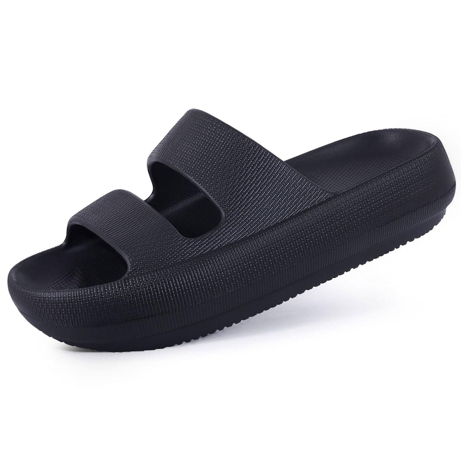 Orthopedic Slide Sandals for Women with Arch Support Pillow Soft Recovery Slip on Sandals Lightweight Summer Cloud Slippers for Plantar Fasciitis