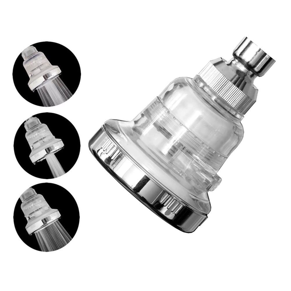 Filtering Shower Head with 3 Model and High Pressure, to Reduces Dissolved Solids, Create Supple Hair and Smooth Skin, with Dechlorinating Shower Filter by Longju