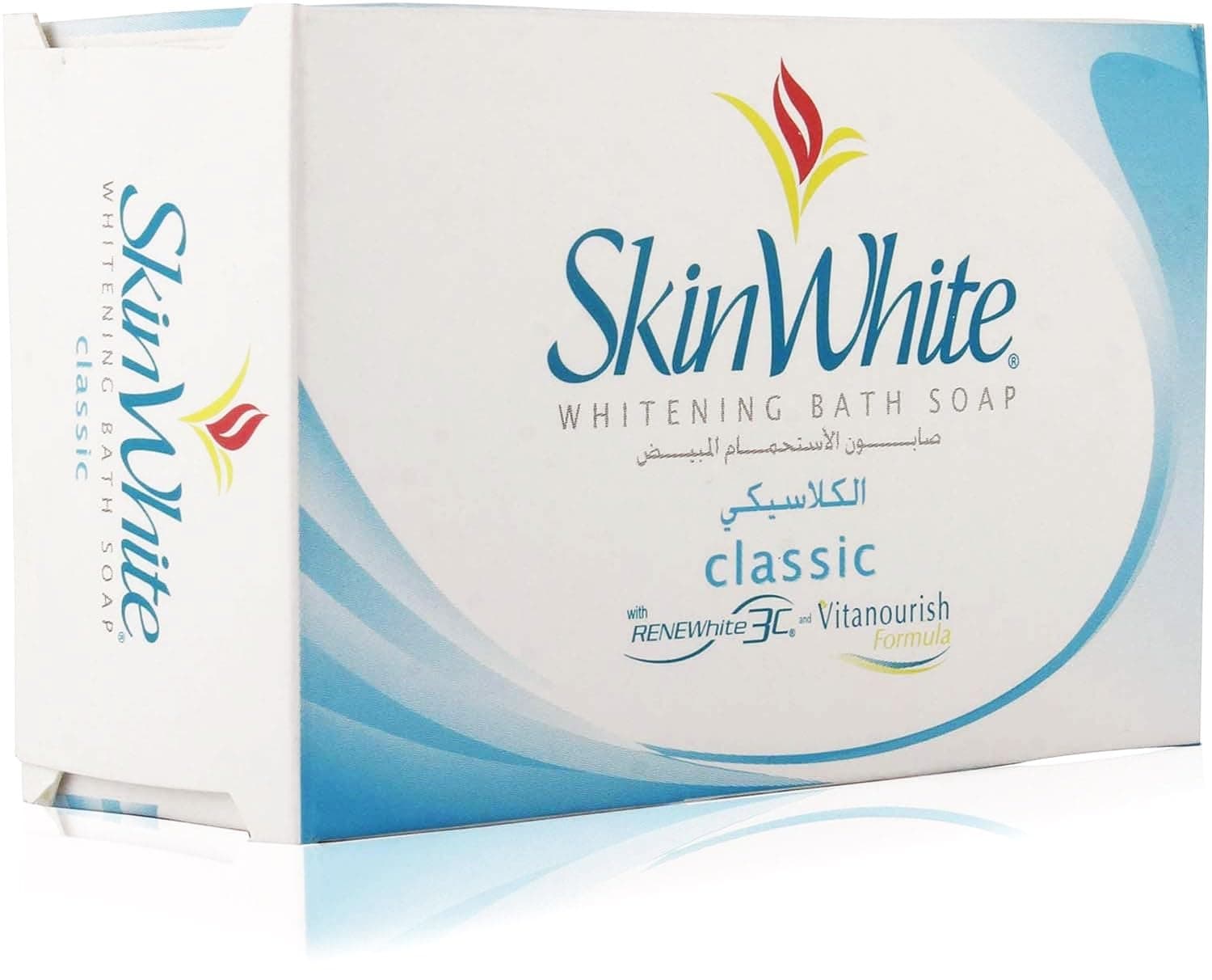 Skin White Whitening Bath Soap Classic - With ReneWhite 3C & Vitanourish Formula - For Clearer Skin in as Early as 2 Weeks - 135g