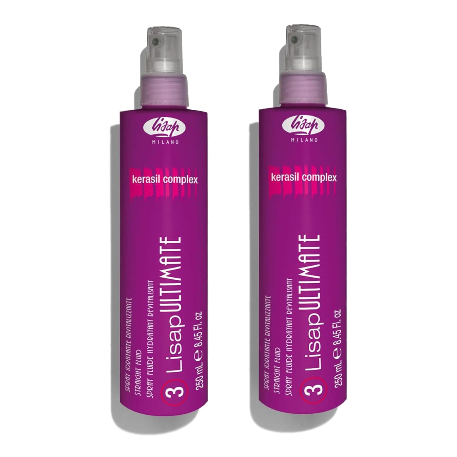 Heat Protection Spray for Hair, Ultimate Heat Protectant for Hair, Anti Humidity, Anti Frizz Spray for Hair Care, Straightening & Styling Spray, for All Hair Types, 8.45 Fl Oz, Pack of 2