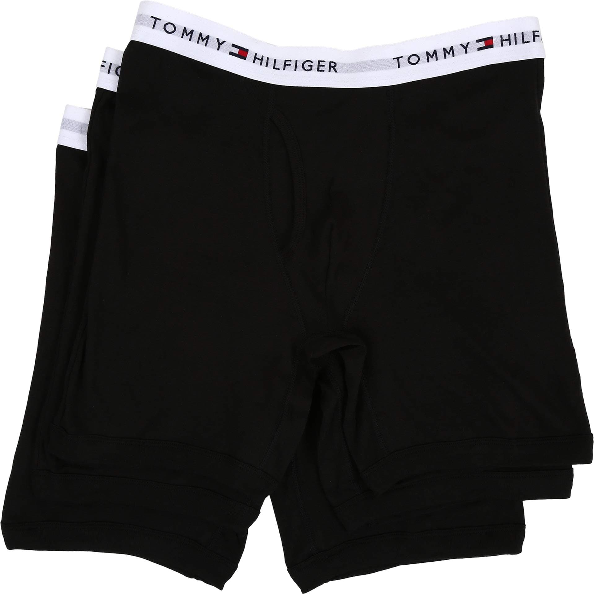 Men's 3-Pack Cotton Boxer Brief,Black,Small(28-30)