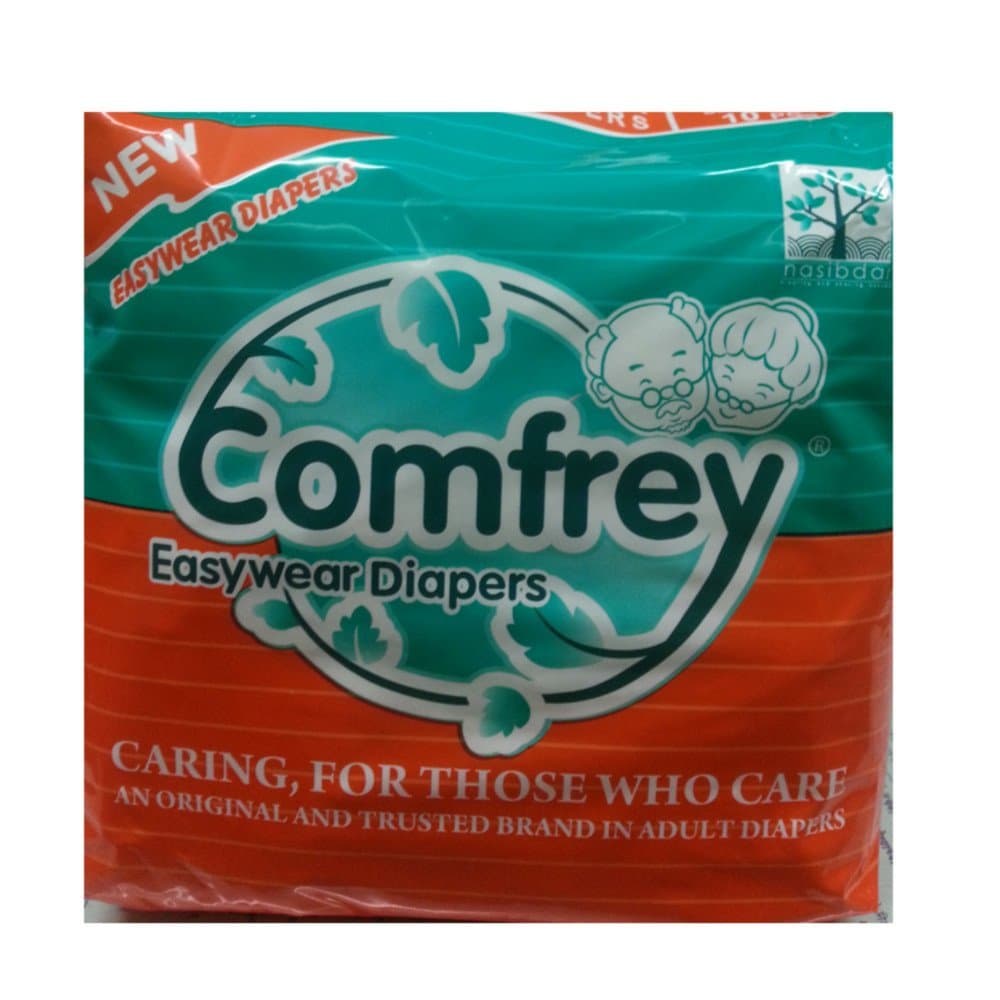 Comfrey Adult Pant Type Easy Wear Diapers Large - 10'S Size 30Inches To 39Inches, 10 Count