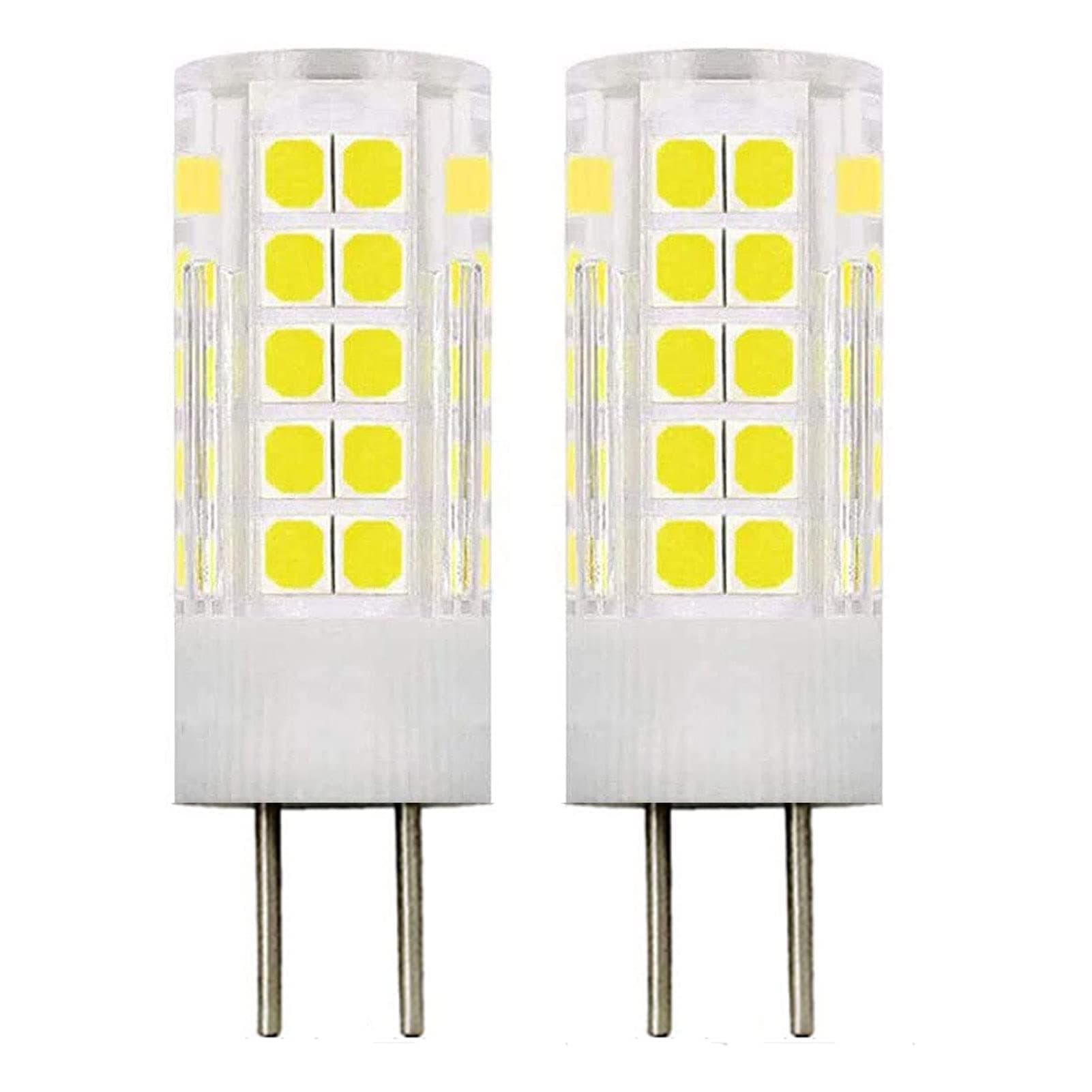 ZHENMING 120V GY6.35 G6.35 LED Bulb (Cannot be Used at Low Voltage 12V) 5W GY6.35 Bi-pin Base White 6000K Dimmable T3 T4 JCD 45W Halogen Bulbs Equivalent 2-Pack
