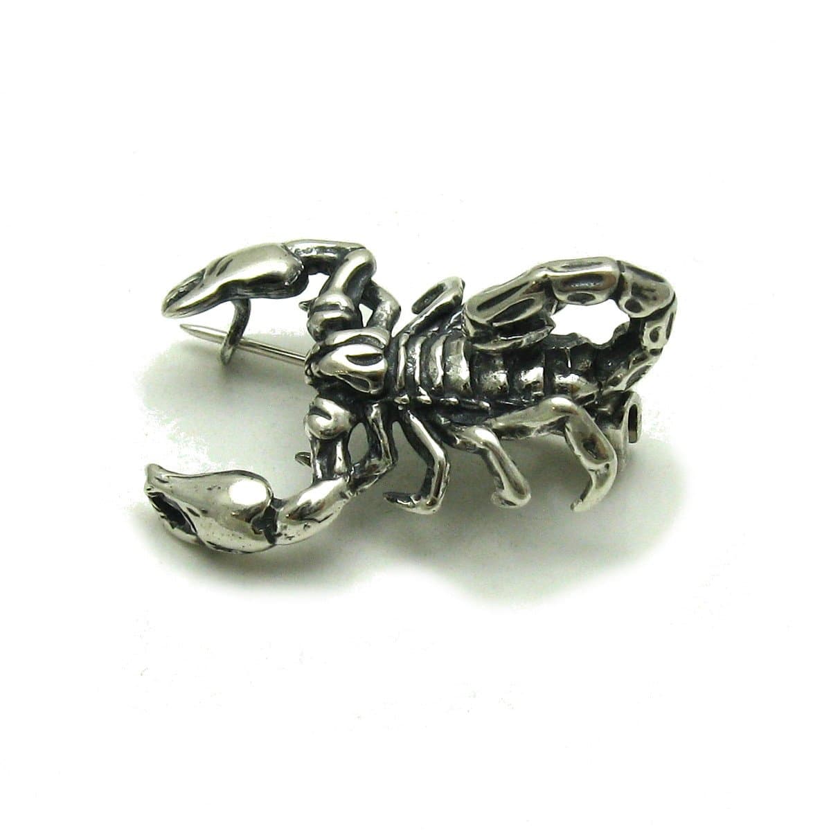 Sterling silver brooch scorpion solid 925