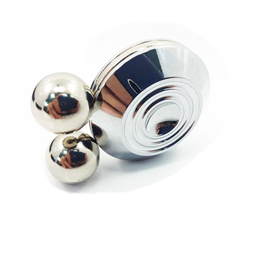 DoDoMagxanadu Newest Orbiter Fidget Toy Magnetic Orbit Ball Spinner Toy with Two Balls ADHD Focus Anxiety Relief Anti Depression Toy Sliver