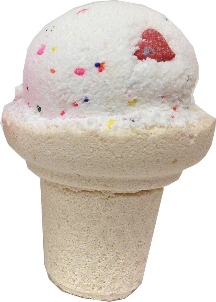 Feeling Smitten Confetti Cake Ice Cream Cone Bath Bomb,Gifts for Women, Mom, Wife, Daughter, Girlfriend, Birthday, Christmas, Anniversary