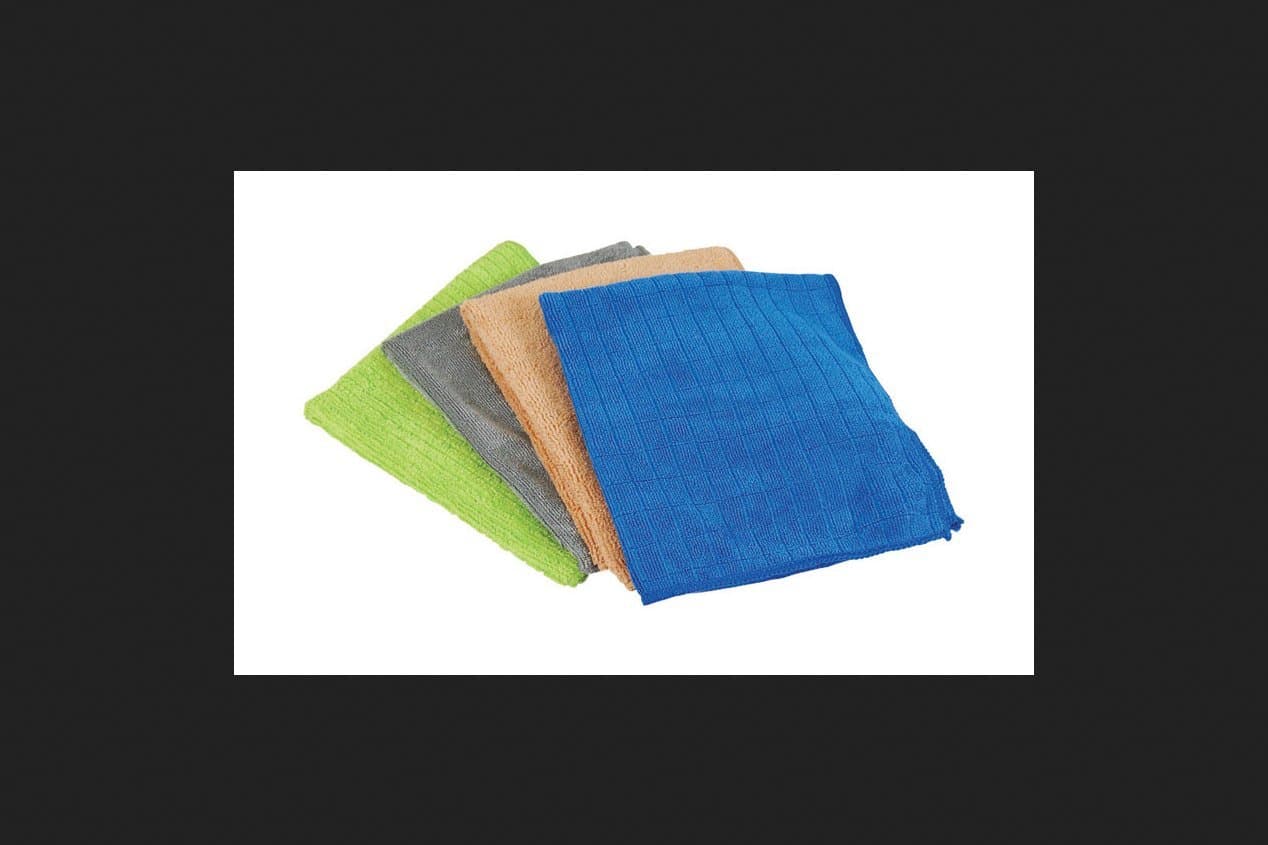 Quickie Microfiber Cleaning Cloths 16 " X 14 " Glass And Window 4 / Pack