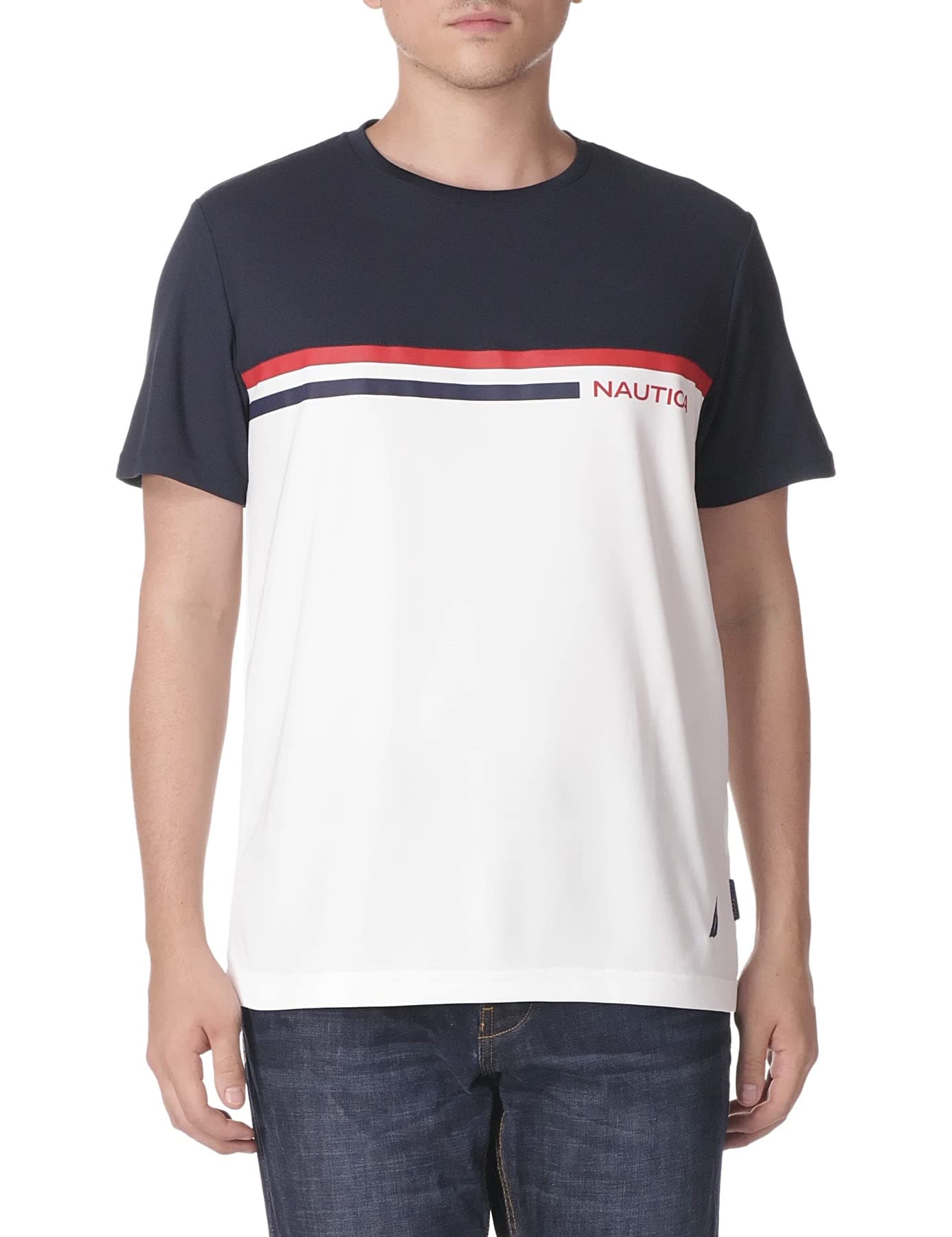 Men's Nautica Men's Navtech Colorblock Tee