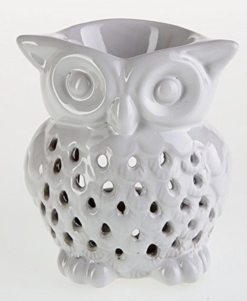 Tinas Collection FRAGRANT OIL BURNER TEALIGHT HOLDER OWL DESIGN WHITE
