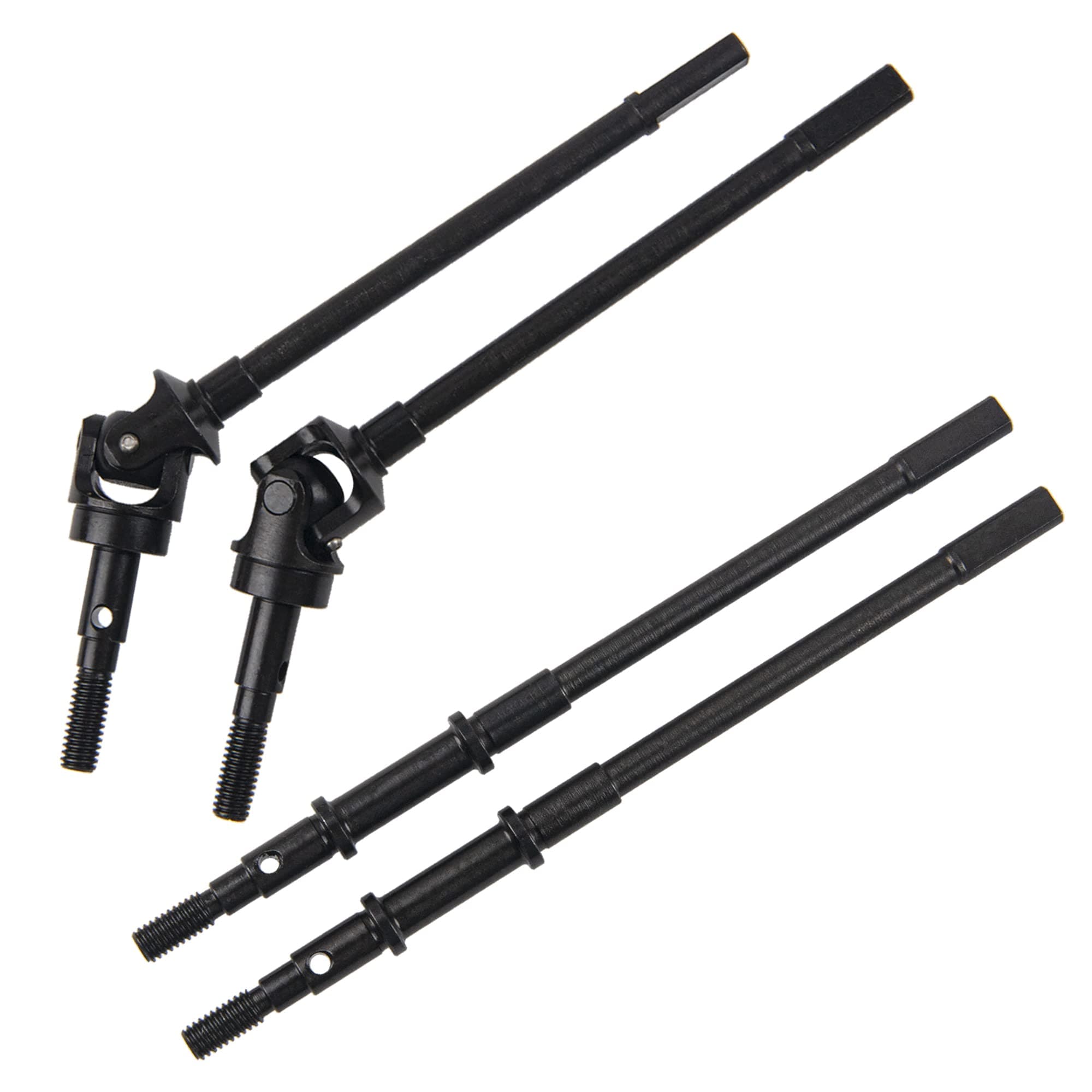 RC Front & Rear Steel Drive Shaft CVD Axle Compatible with Axial SCX10 II 90046 90047 1/10 RC Car