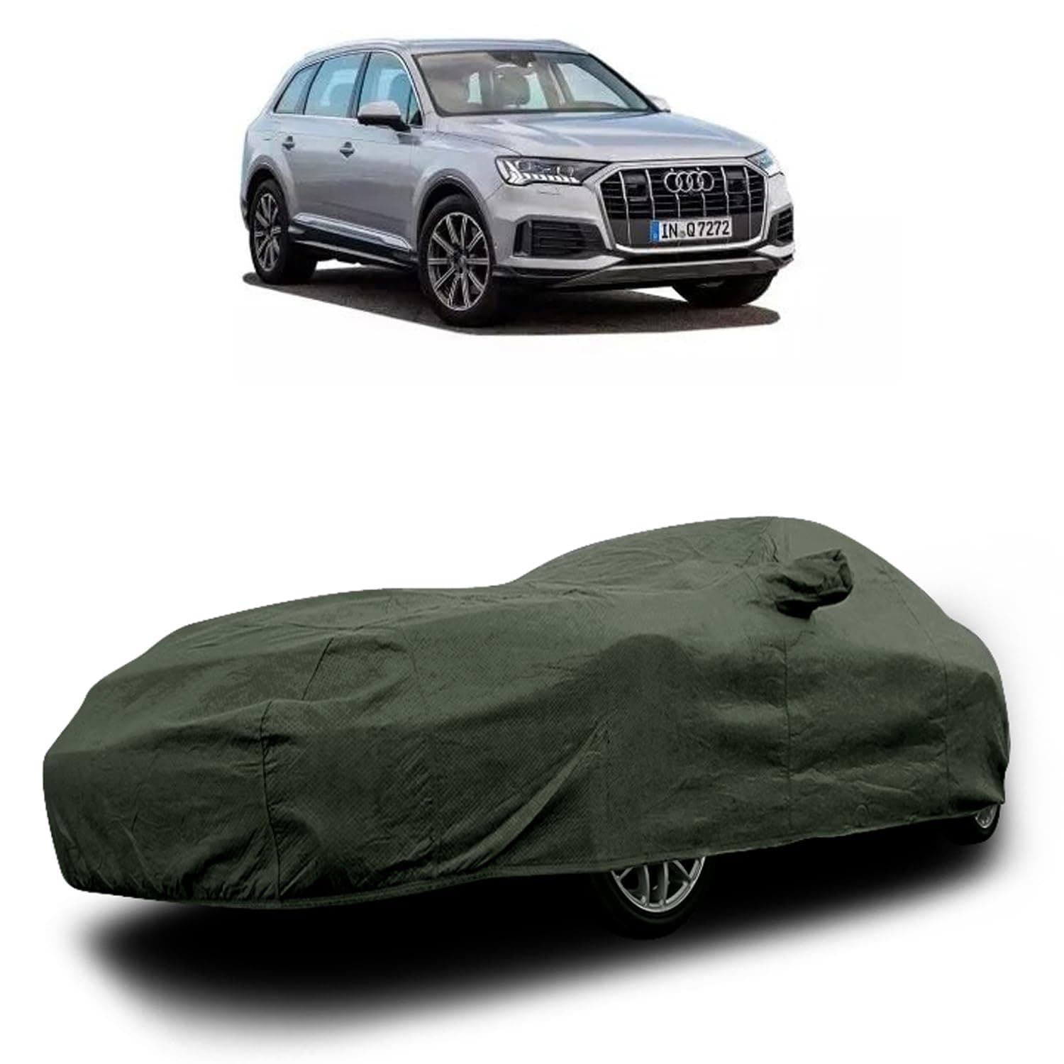 Heavy-Duty Car Cover for Compatible with Audi Q7 (2022 to 2025 All Models) Deluxe Car Protection Cover – Waterproof & UV-Resistant All-Season Exterior Protection