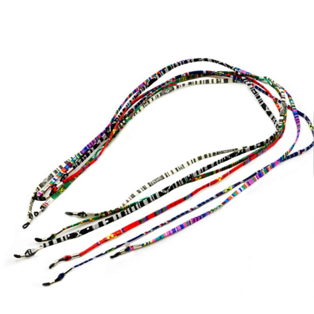YAKEFEI Ethnic Pattern 6mm Rope Sunglasses Neck Cord Strap Eyeglass String Holder