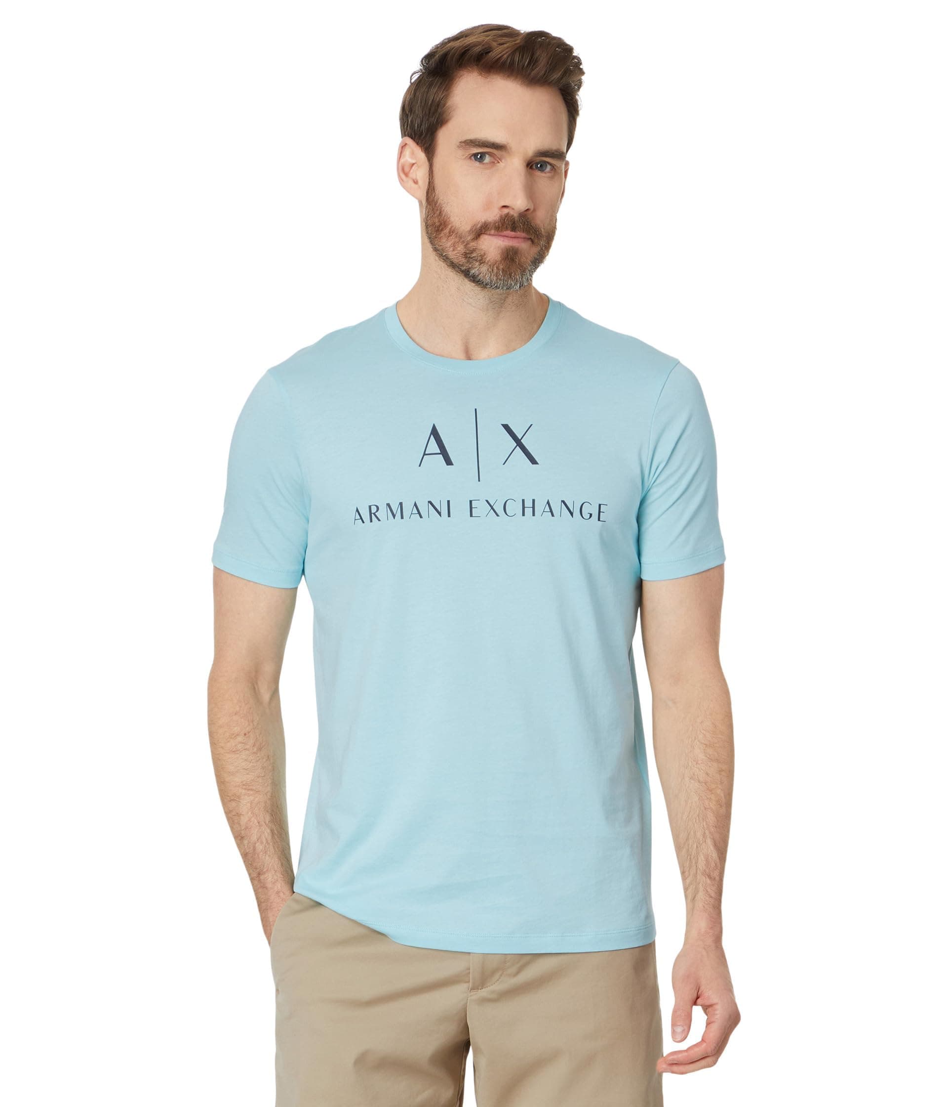 Armani Exchange Men's Slim Fit Cotton Jersey Classic Logo Tee
