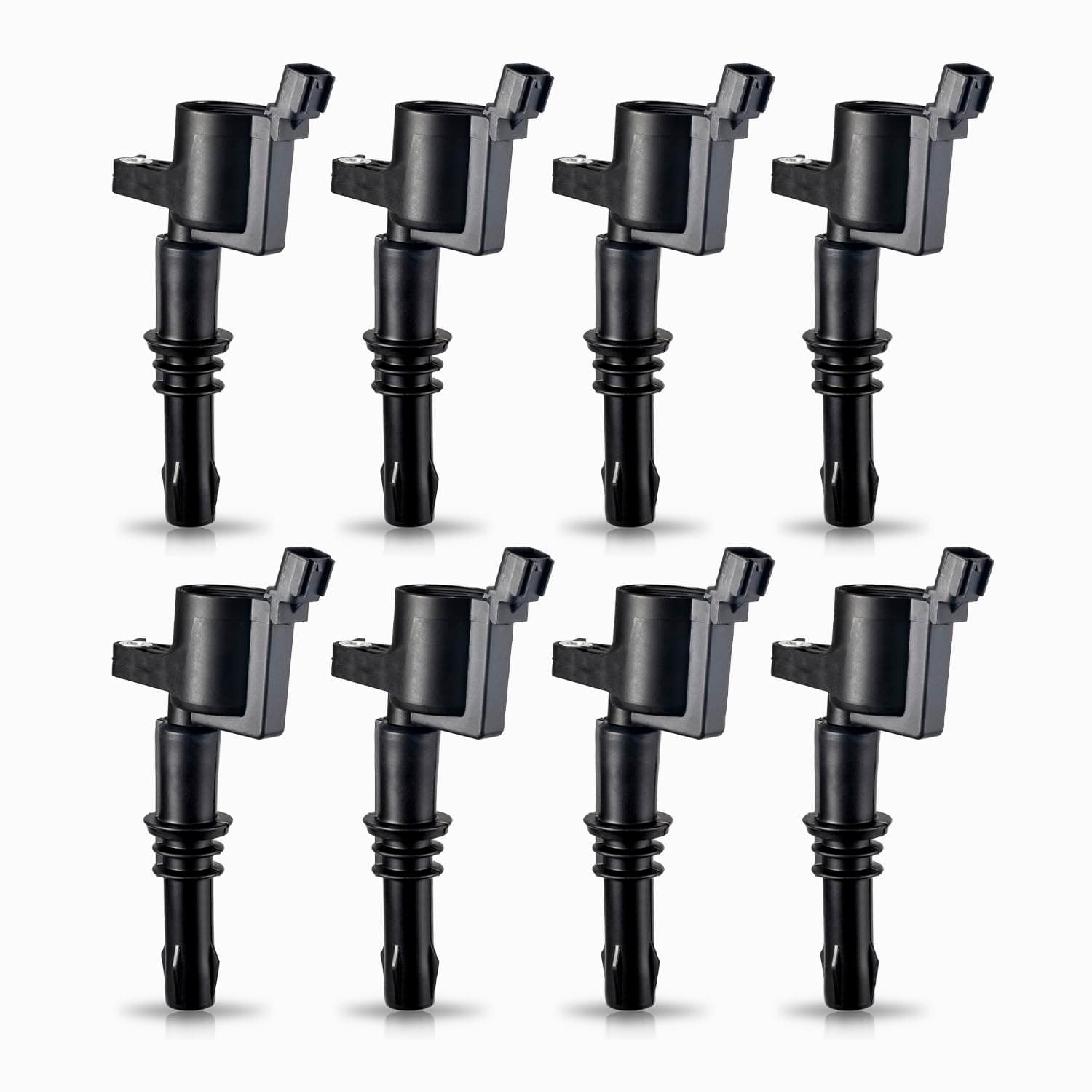 ENA Set of 8 Straight Boot Ignition Coil Pack Compatible with Ford Lincoln Expedition Explorer F-150 Super Duty Mustang Mountaineer 4.6l 5.4l 6.8l Replacement for DG511 C1541 FD508