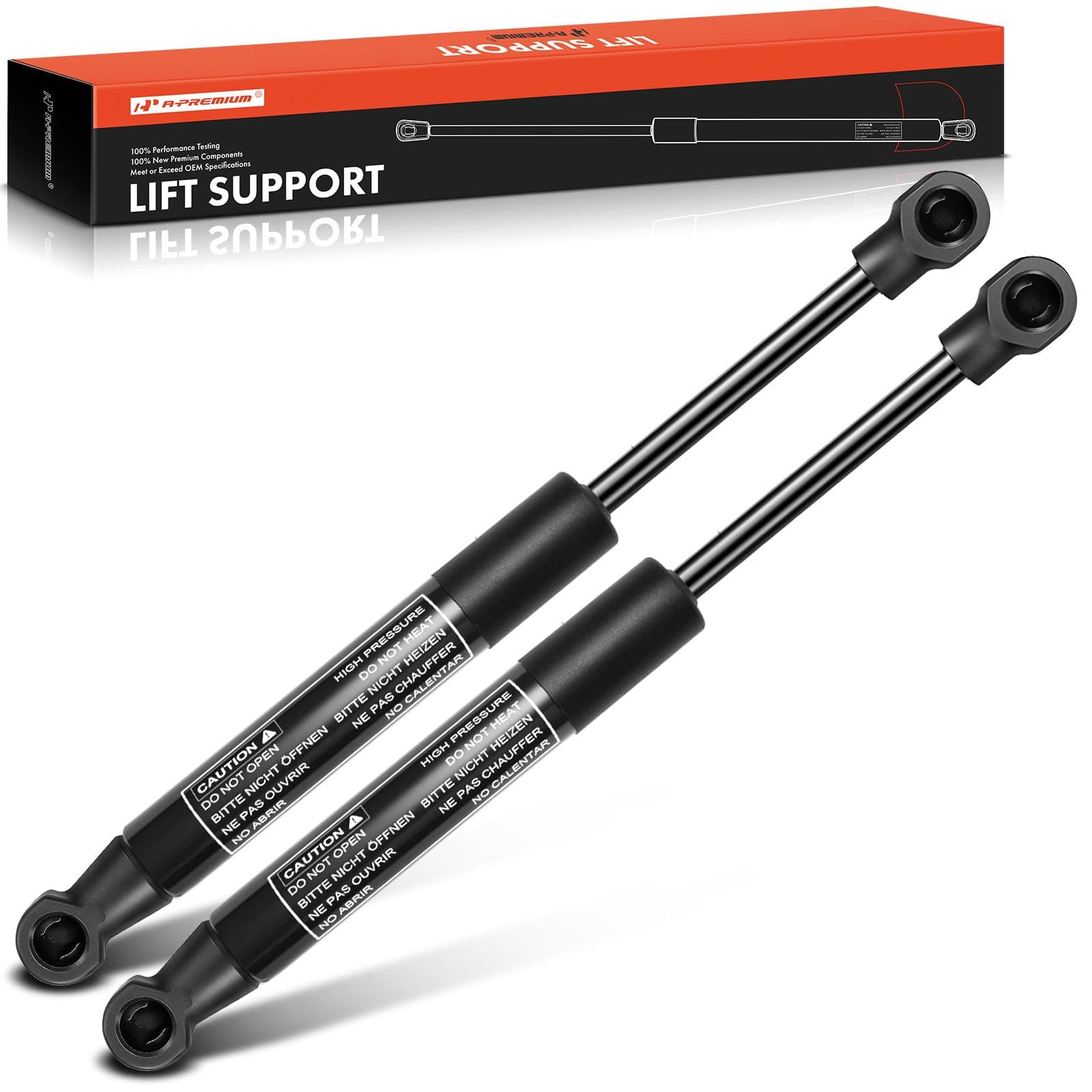 A-Premium Front Hood Lift Supports Shock Struts Compatible with Porsche 911 1999-2005 Boxster 1997-2004 2-PC Set