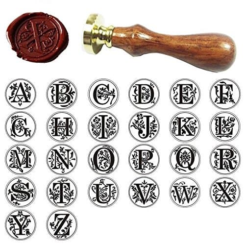 CYNDIE Hot Sale New Classic Alphabet Initial Sealing Wax Seal Stamp Invitations Gift Letter A Z Letter N