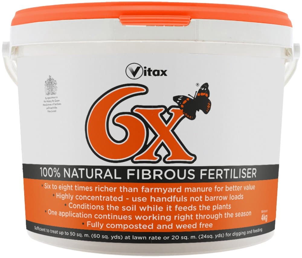 Vitax 4 kg 6X Fibrous Fertiliser