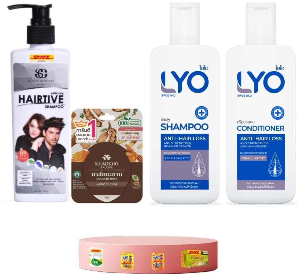 New Hairtive Shampoo 230ml Germany Reduce Hair Loss Speed Up Lyo Shampoo + Conditioner Anti Hair Loss Strengthen New Express Shipping by DHL BY BEAUTY GOOD SHOPS [GET FREE FOR YOU BEAUTY GIFTS]