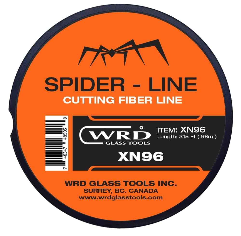 WRD Spider XN 96 Series 315 Ft Auto Glass Removal, Windshield Cut Out Fiber Line, Orange, 0.85mm Diameter, 320 Lb Tensile Strength, Braided, 14 Pre-Marked Lengths
