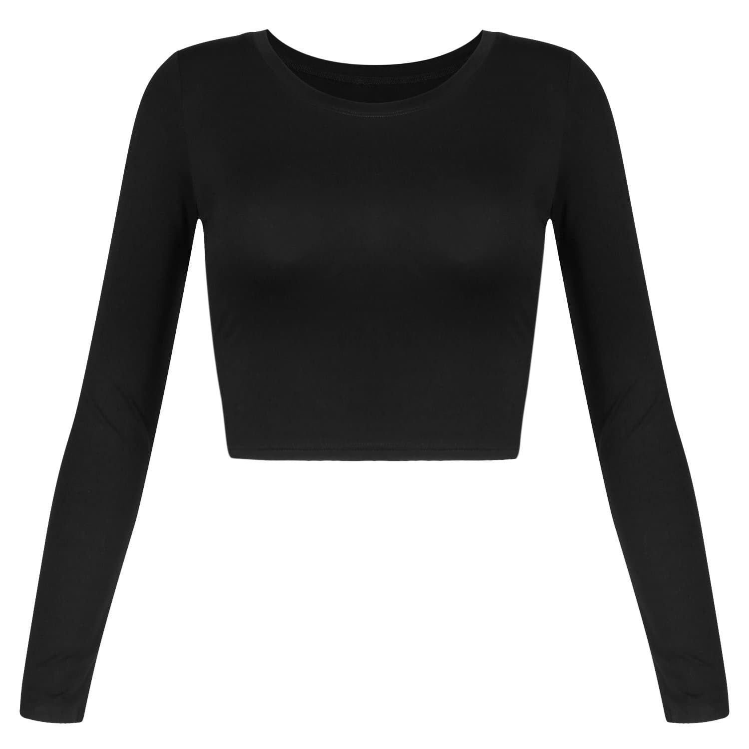 Womens Long Sleeve Crop Tops Basic Teen Girl Clothes Casual Cute Yoga Shirts Layering Slim Fitted Workout T-Shirt