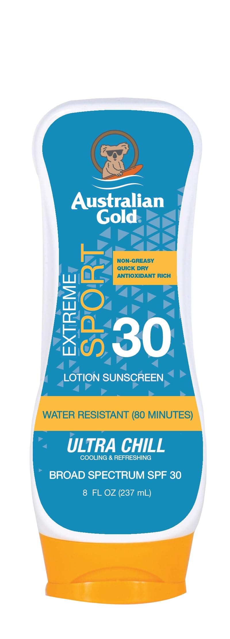 Australian Gold Extreme Sport Sunscreen Lotion SPF 30, 8 Ounce | Broad Spectr...