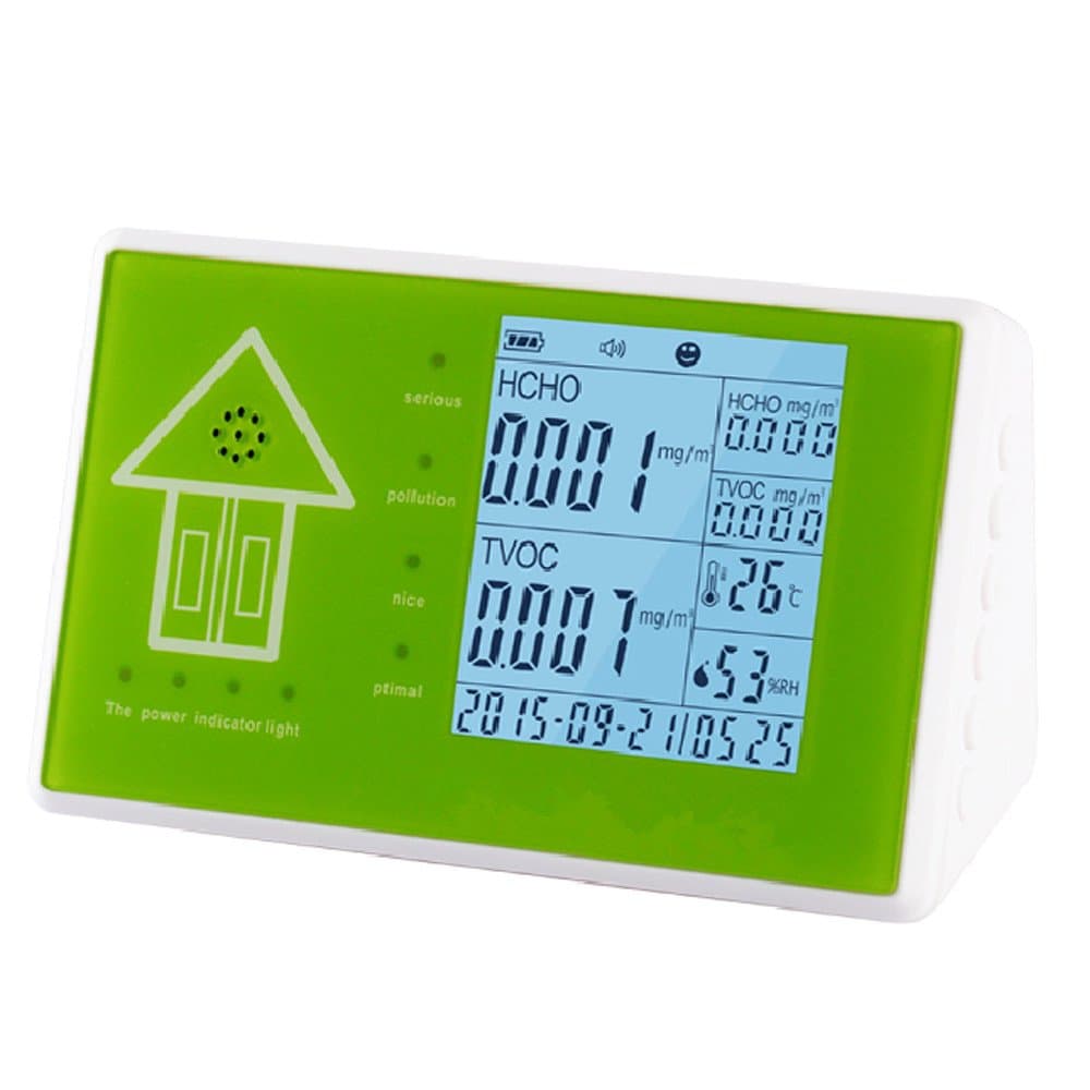 Umootek Indoor/Outdoor Air Quality Monitor,Testing TVOC Formaldehyde PM2.5/PM10 Temperature Humidity,Professional Multifunctional 24-Hour Real-time Monitor with Rechargeable Battery