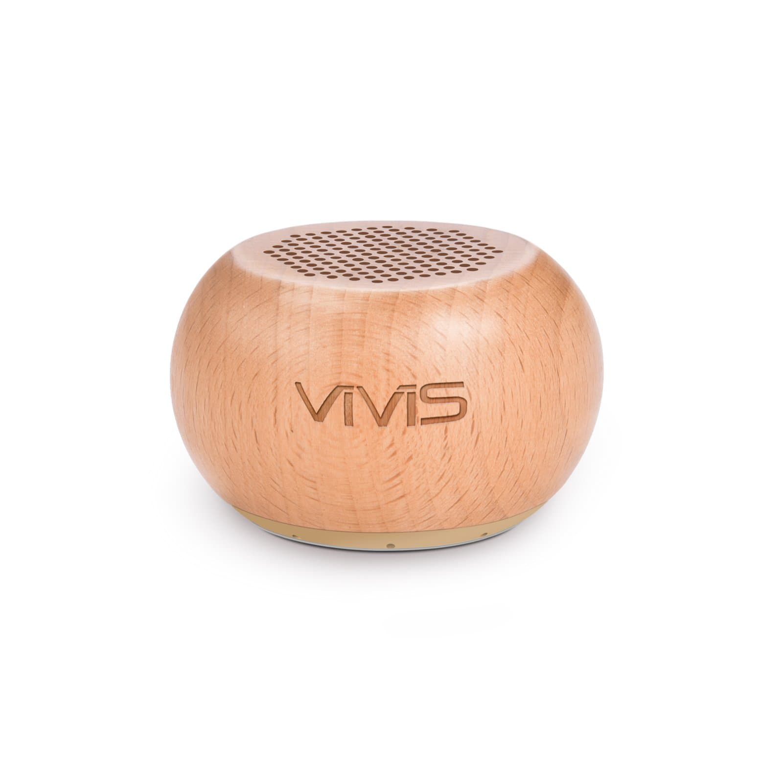 VIVIS Bluetooth Speaker, Natural Wooden Mini Portable Wireless Pocket Size Bluetooth4.2 Speaker with 8-Hour Playtime, 33ft Bluetooth Range for iPhone iPad iPod, Tablet, any Bluetooth Devices
