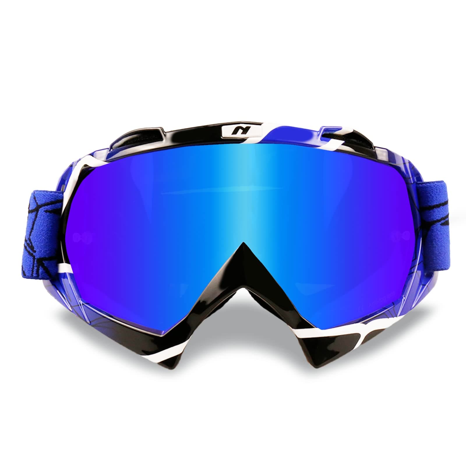 Motocross Goggles, ATV & MTB Goggles with UV400 Protection, Anti-Scratch, Dustproof, Windproof for Adult Off Road Racing