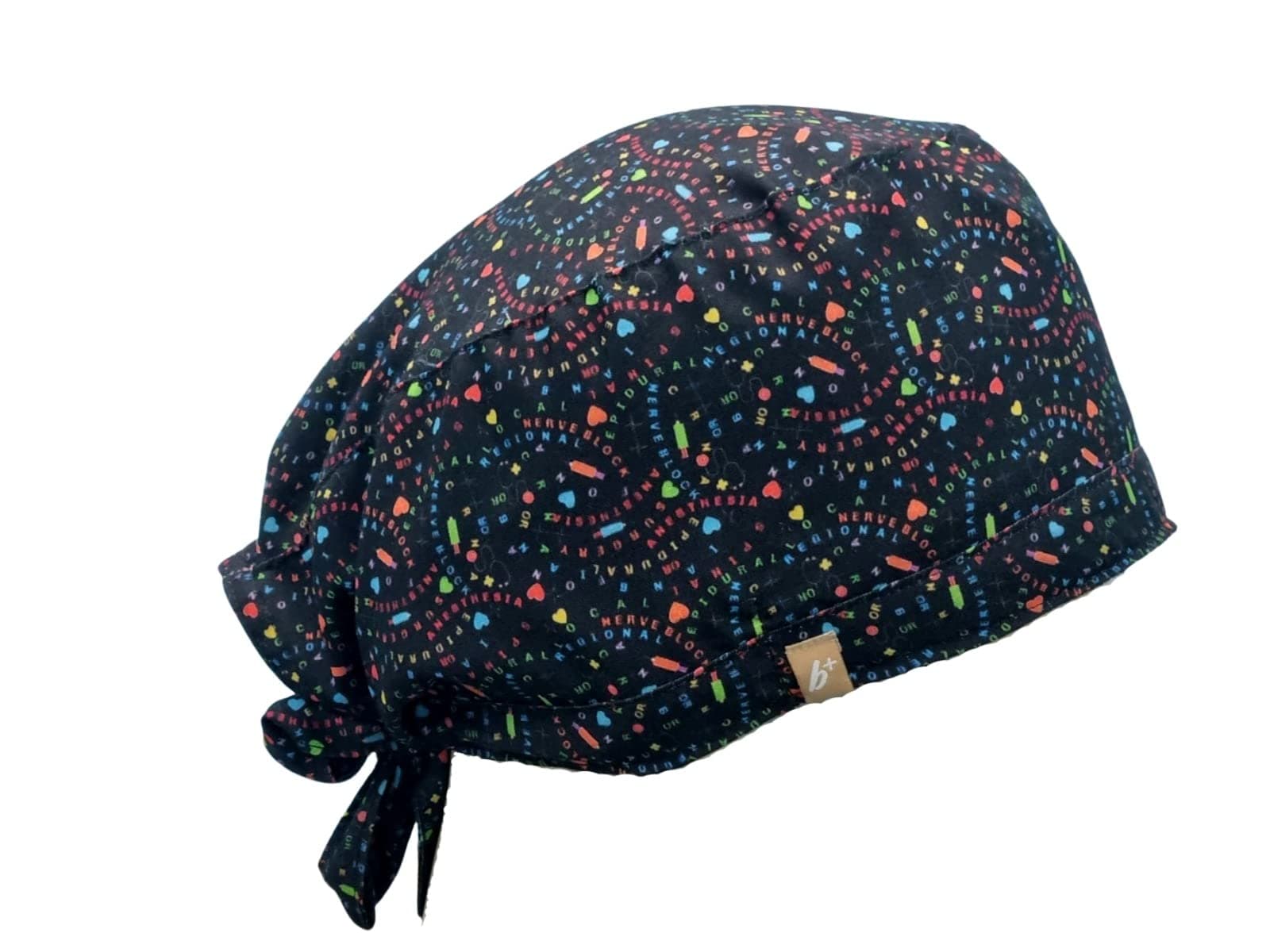 FEBRIS Anaesthesia Blocks Spark Scrub Cap Black