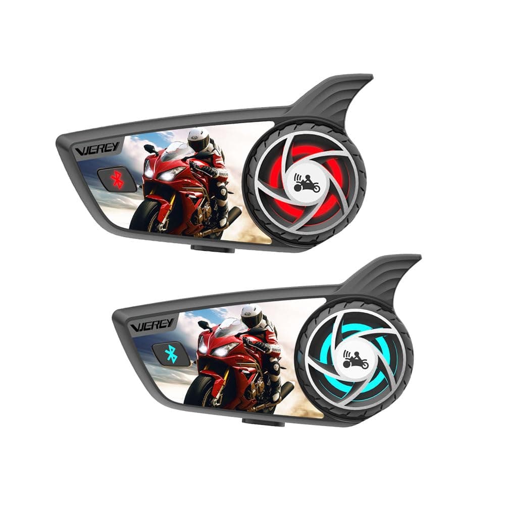 S8 PRO Motorcycle Helmet Bluetooth Headset Intercom Waterproof Communicator Network 500-1000M 6-8 Riders Interphone - 2PCS