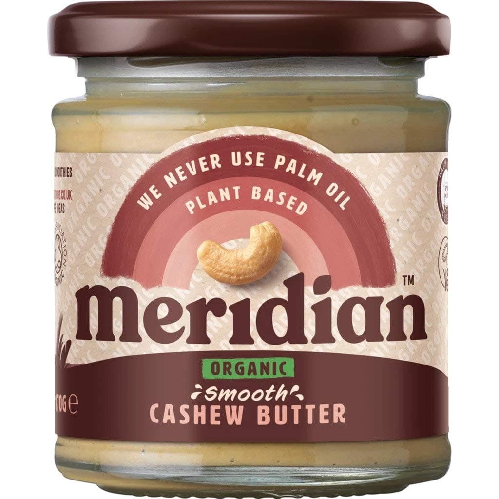 Meridian Cashew Butter Smooth Organic 4 X 170GEU Organic