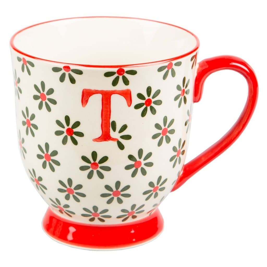 Sass & Belle's Bohemian Alphabet Mugs Letter T