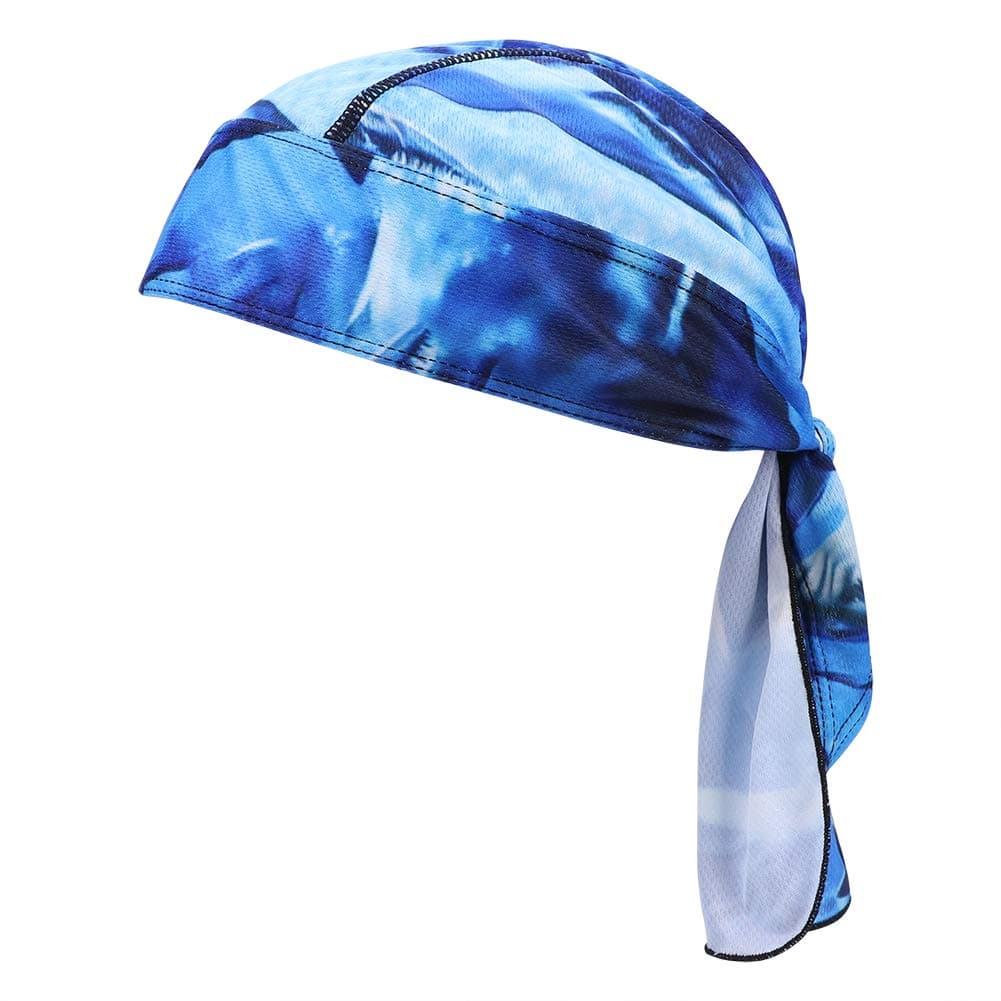 Breathable Quickly Dry Skull Cap Sweat Absorbing Bandana Headscarf Pirate Headwear Anti-UV Head Protection Headband Sports Hiking Skating Cycling Running Riding Head Wrap