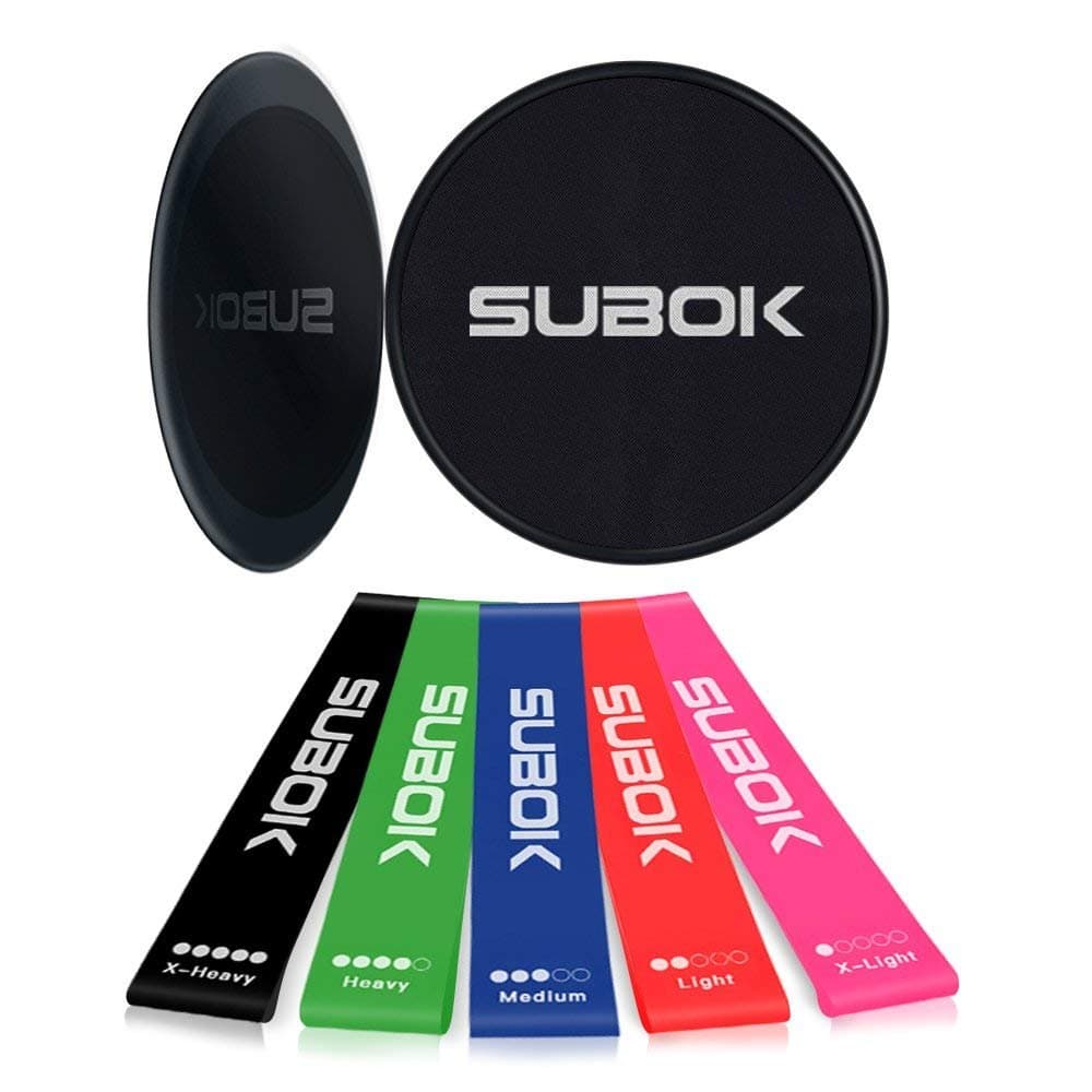 Exercise Discs are Double Gliding Core Side- Exercise Discs Work Smoothly on Any Surface, Subok Discs Exercise is Perfect for Full Body Workout