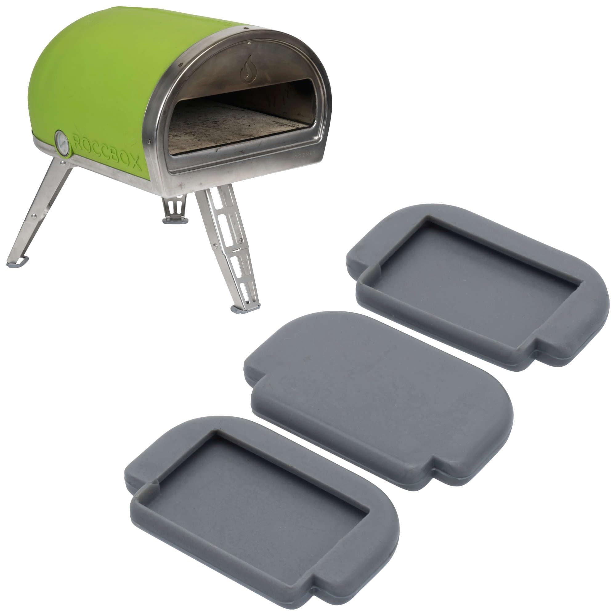 Pizza Oven Grey Rubber feet Surface Protectors pack of 3 for Gozney Roccbox Pizza Oven