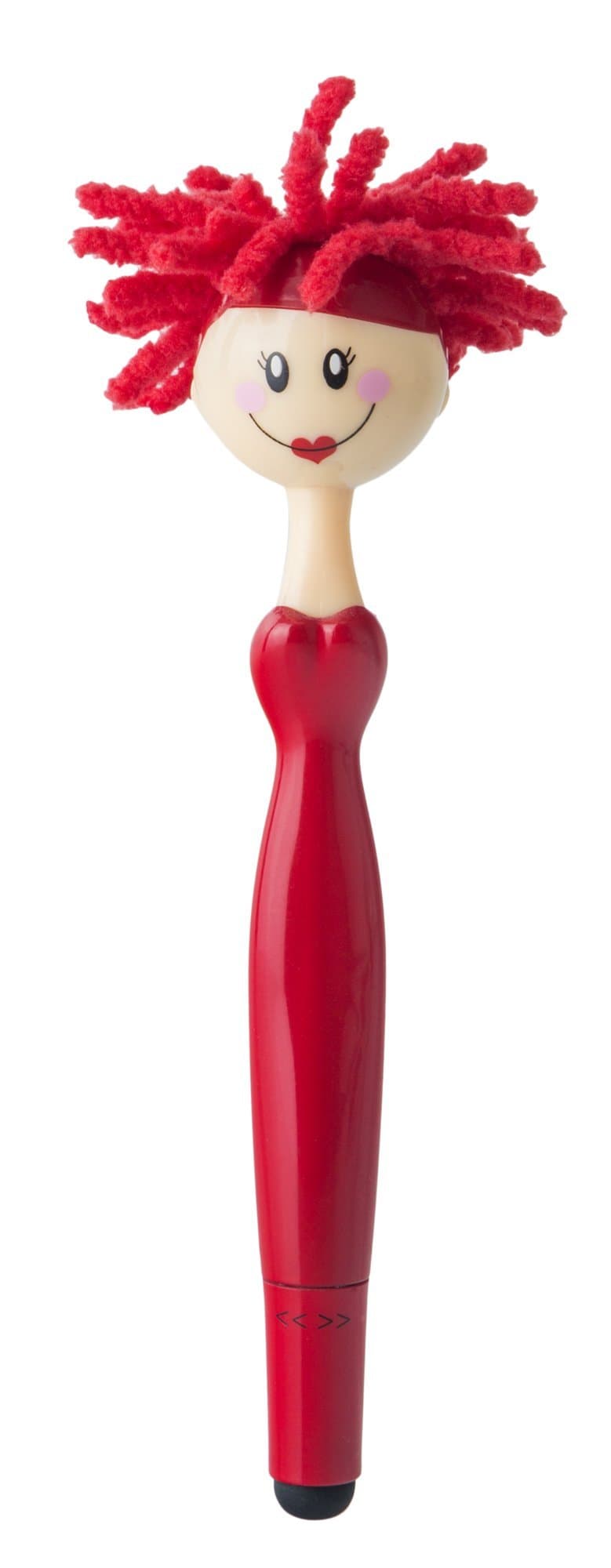 Vigar Dolls Pen – Microfibre, Plastic, 0.7 X 2.5 X 16 Cm, Colour: Red/Black