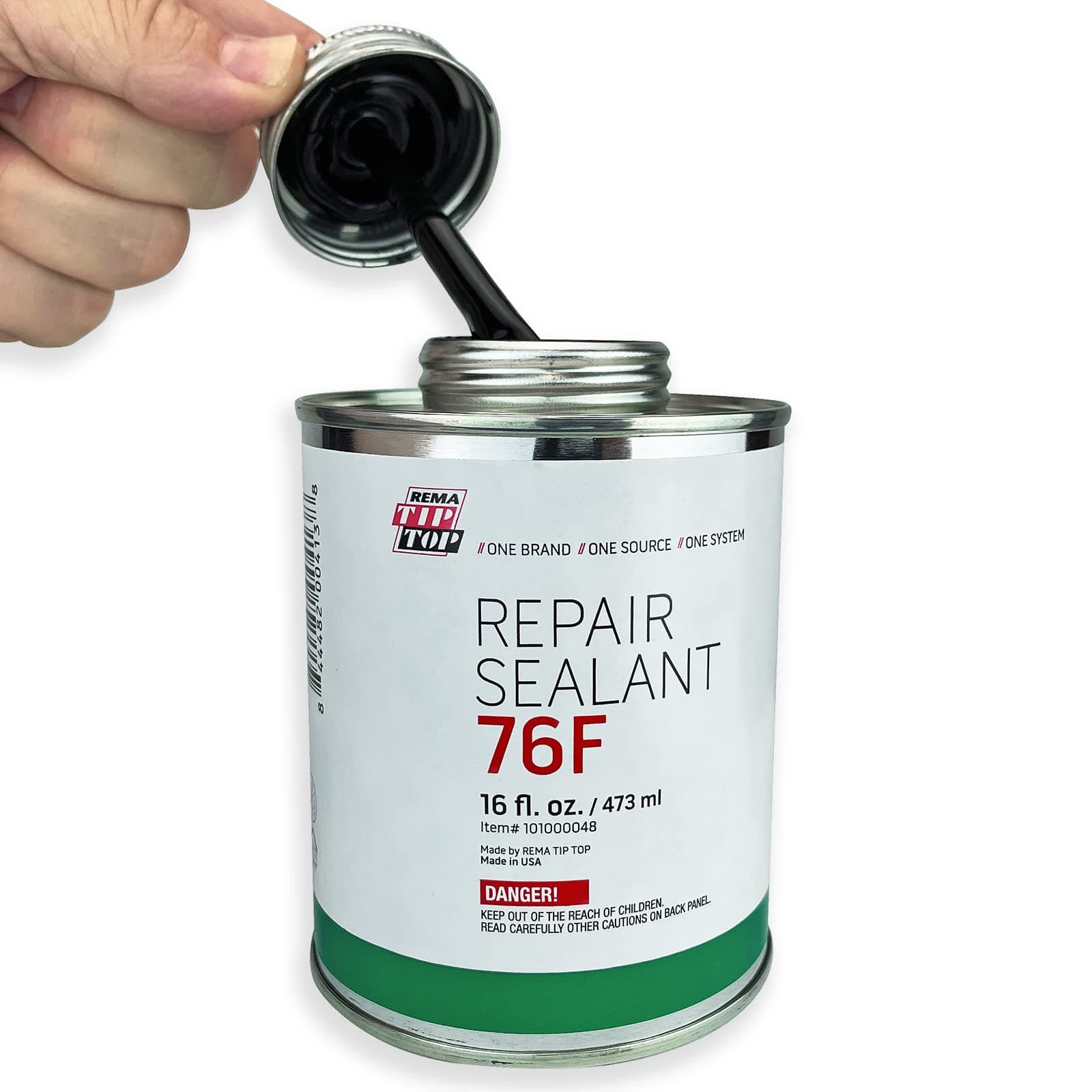 - Rema Tip Top 76F Innerliner Tire Repair Sealant (Flammable) 16 oz Can with Brush Cap
