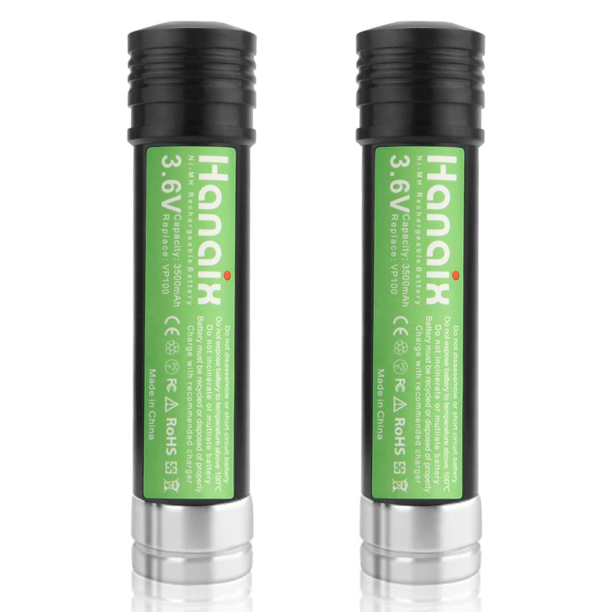 2 Pack 3500mAh Ni-Mh 3.6V Battery for Black and Decker Versapak Gold Battery VP100 VP100C VP105 VP105C VP110 VP110C VP130 VP142 VP143 VP7240 Drill Tool