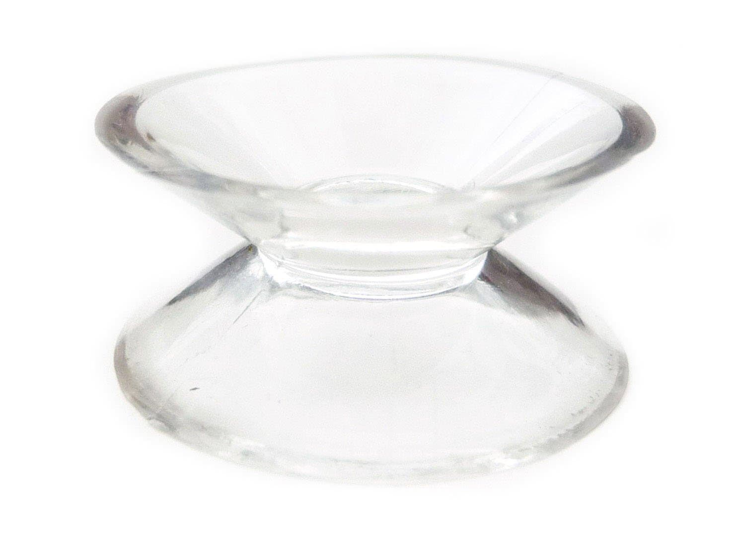 Pack of 10 x 30mm Double Sided Suction Cups/Pads/Rubber Window Suckers Clear Plastic/PVC by rubbersuckers UK. (Packet size x10)
