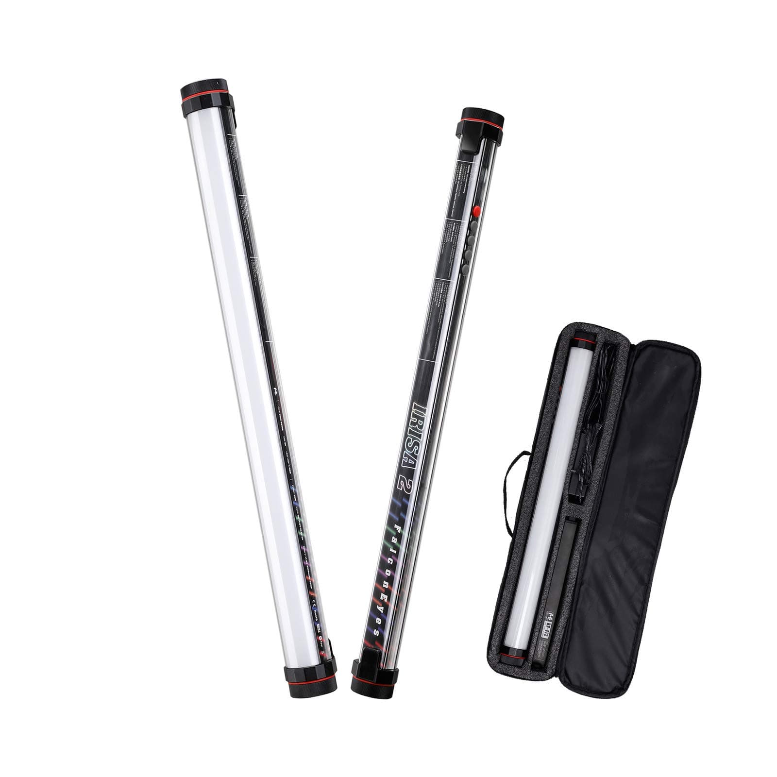 Falcon Eyes IRISA2 Fi-2 25W LED RGB Stick RGB Video Tubes Light 2 Feet App Control Photography Shooting Light wtih 20 Lighting Effects, Magnet Adsorbing