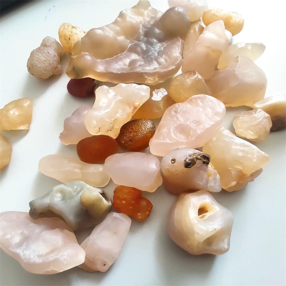 PacuM Natural Rough Agate Alxa League Gobi Agate Jewelry Processing Materials Decorative Stones for Household Fish Tanks YUANNYIN