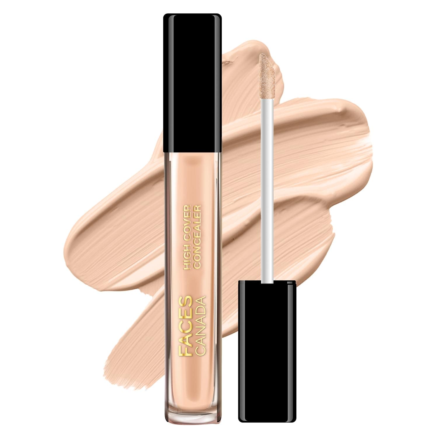 High Cover Concealer - Caramel Crunch 03, 4ml | High Coverage Liquid Concealer | Blends Easily | Natural Finish | Covers Spots, Blemishes & Dark Circles | With Shea Butter & Vitamin E