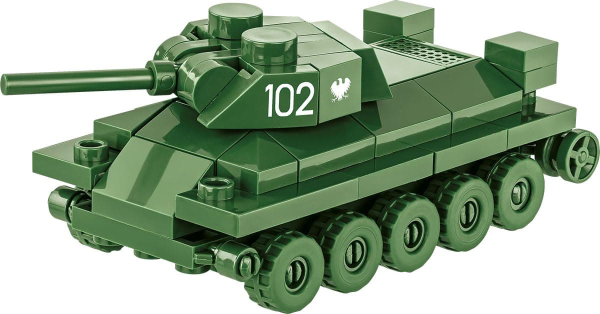Historical Collection WWII T-34/76 1:72 Scale Tank Building Set, 101 Pieces