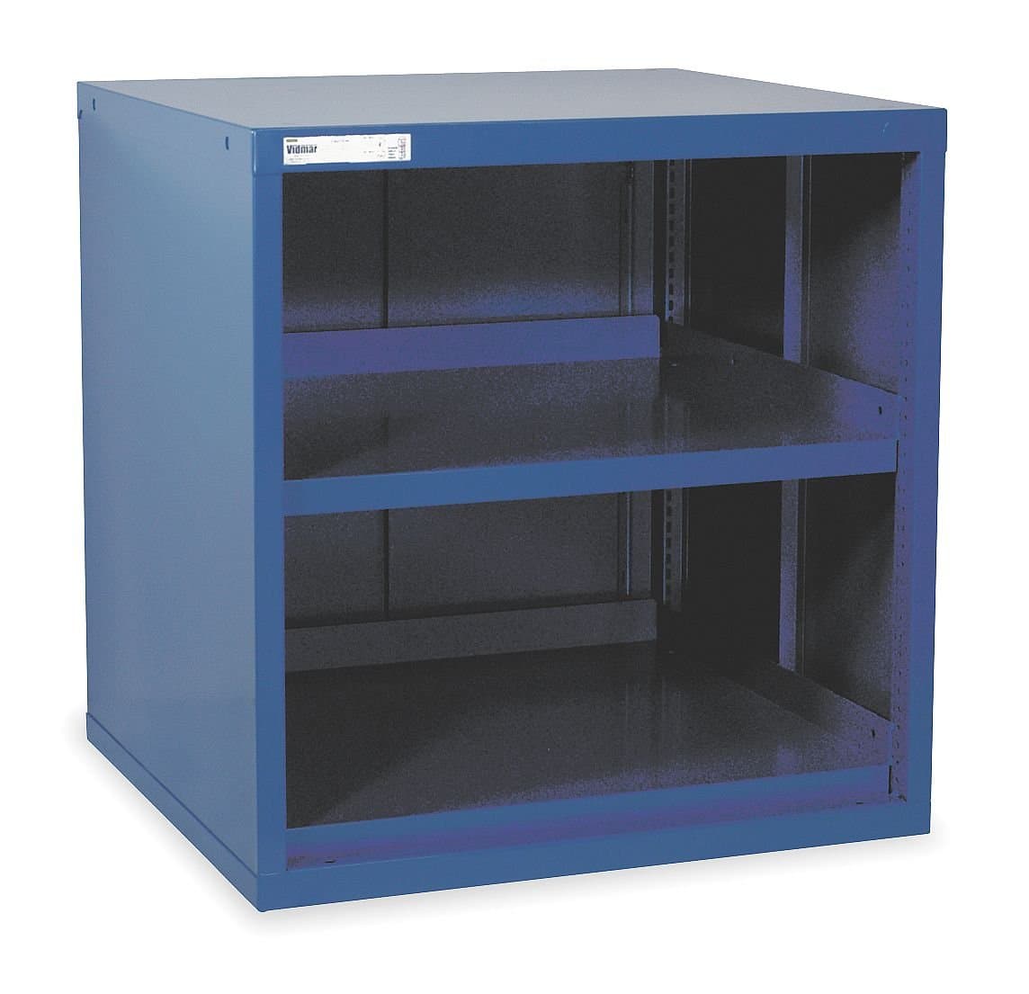 Vidmar/Stanley Black & Decker - RP1182DB - Overhead Cabinet, Open Face Cabinet Doors, 30 inW x 27 3/4 inD x 31 inH, 2 Shelves, Dark Blue