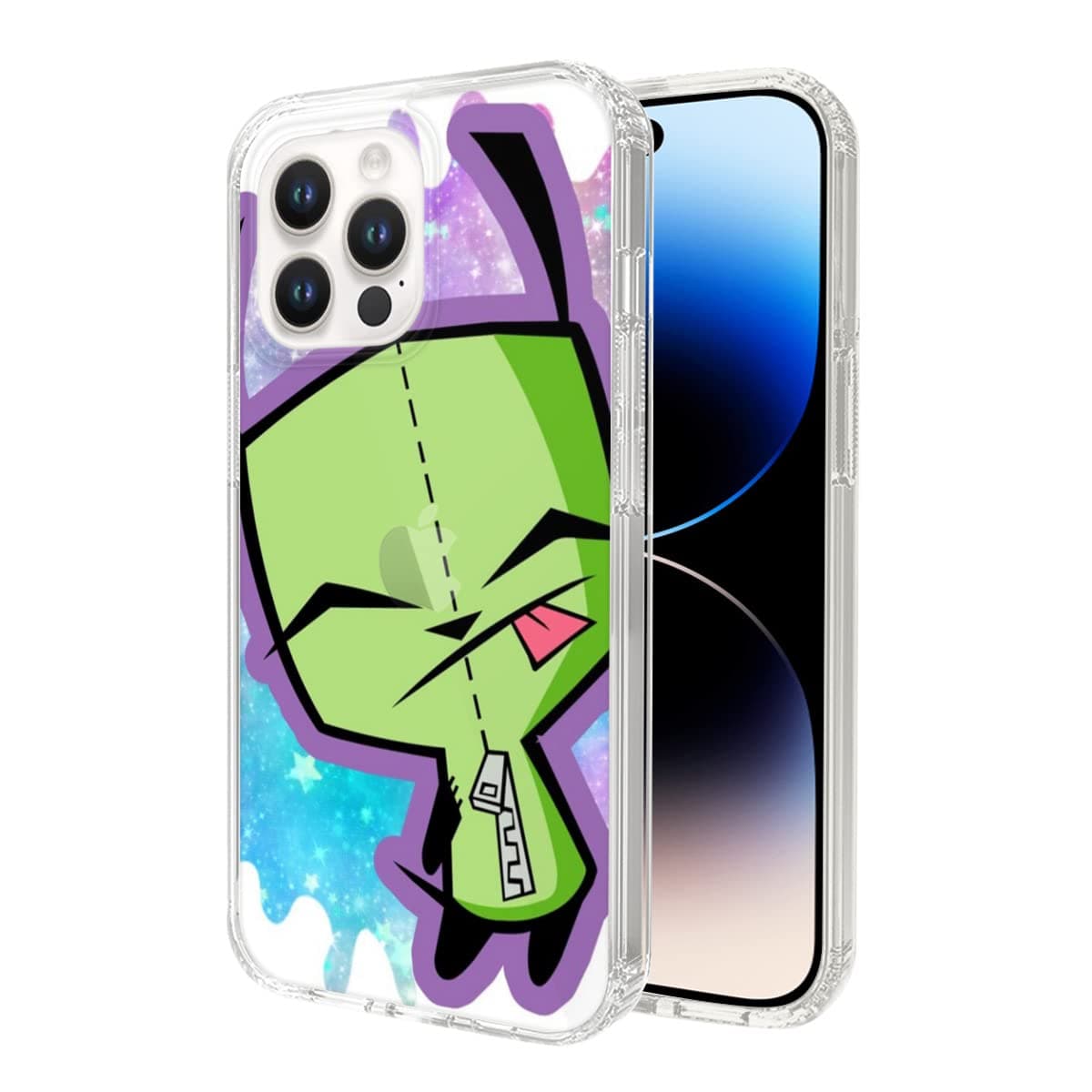 Phone Case Invader Compatible for Phone 14 13 15 12 11 Pro Max Zim Plus 6 6s 7 8 X Xs Xr Gir Se 2022/2020 Case Cover Clear