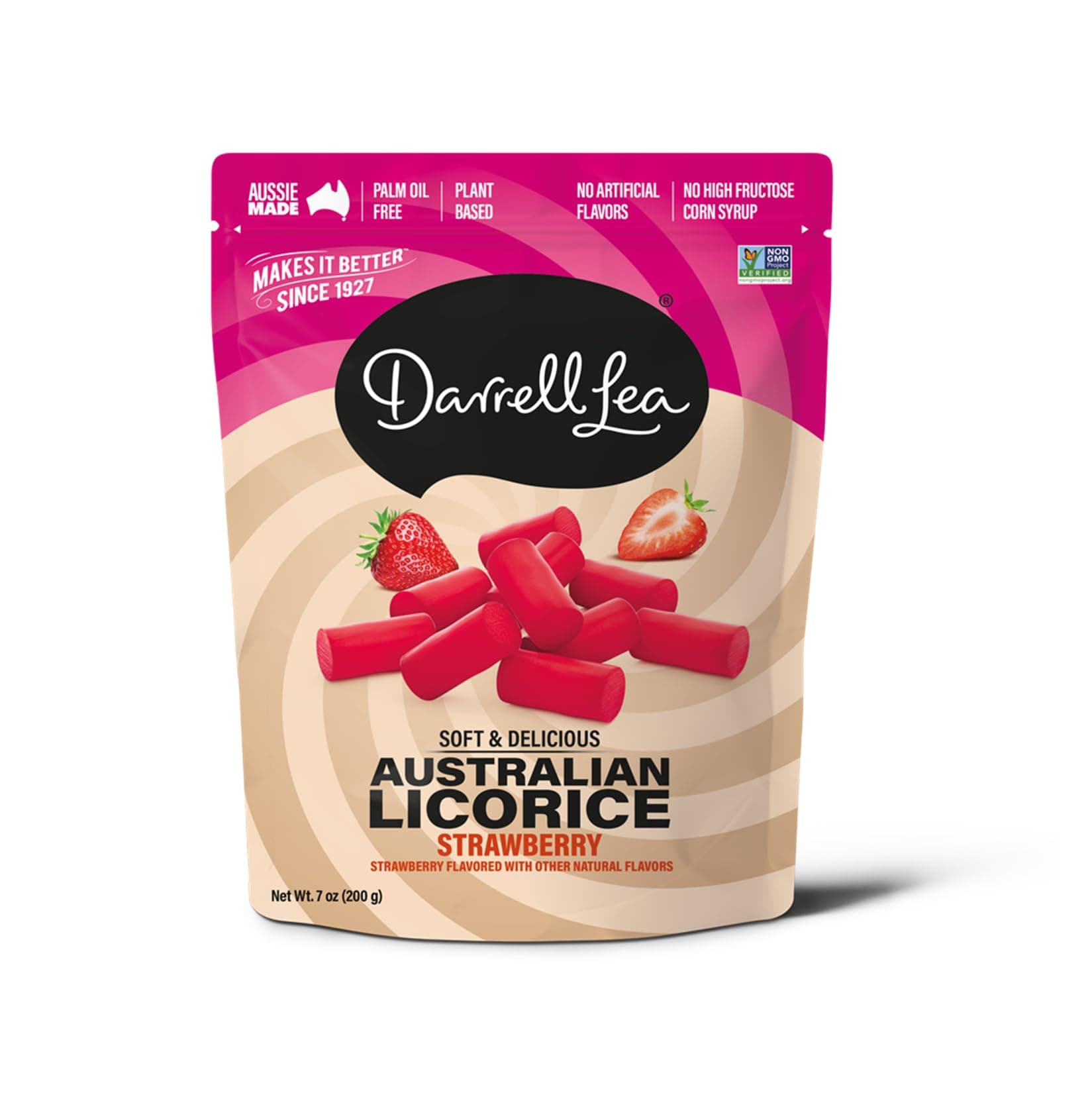 Darrell Strawberry Licorice, 7 oz