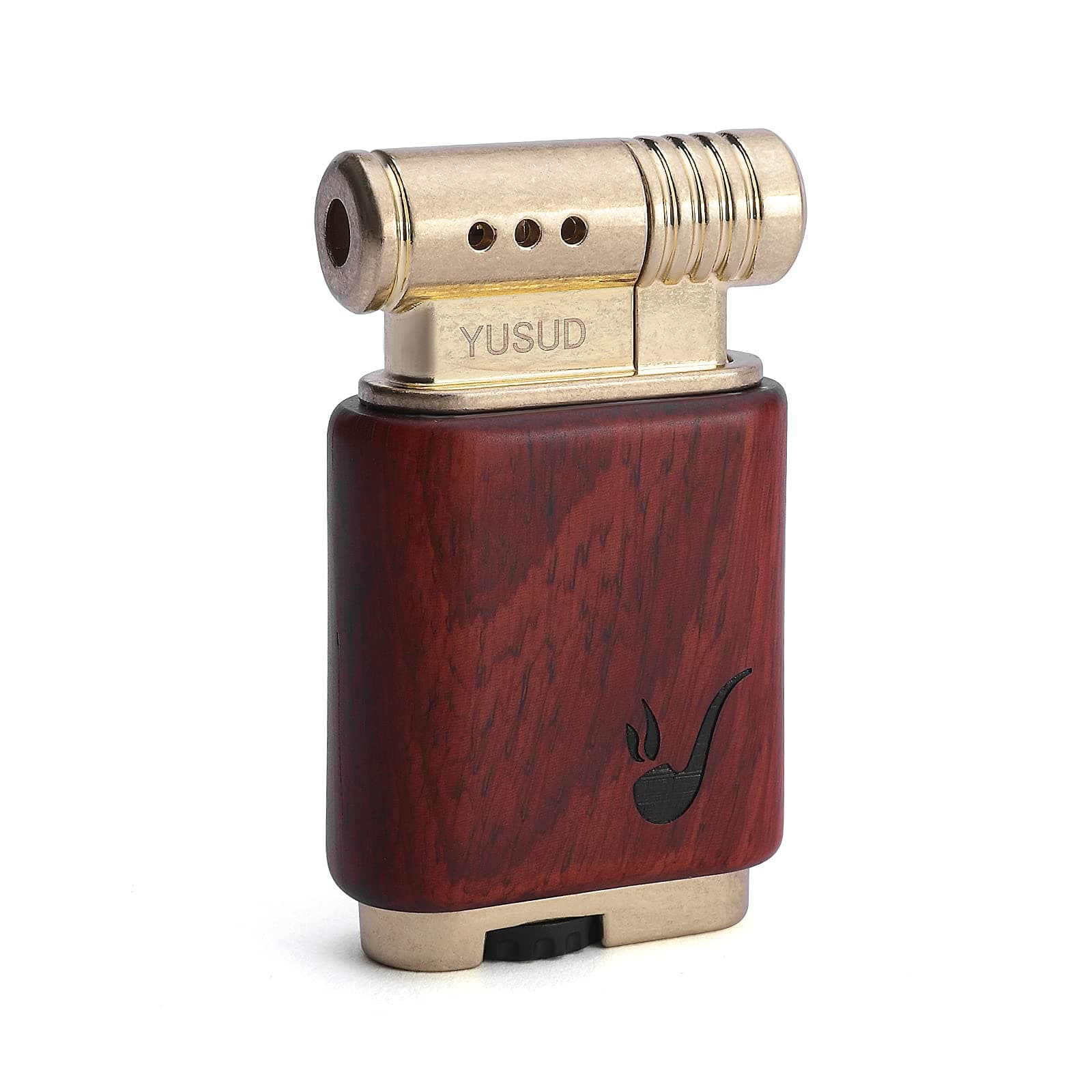 Yusud Vintage Trench Lighter, Cool Pipe Lighter Butane Refillable, Antique Flip Lighter, Retro Soft Flame Table Lighters, Unique Birthday Gift for Men Women