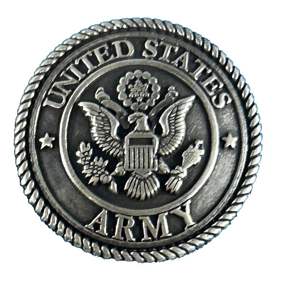 US Army Decorative Military Concho 1 1/4 Diameter Screw Back Concho