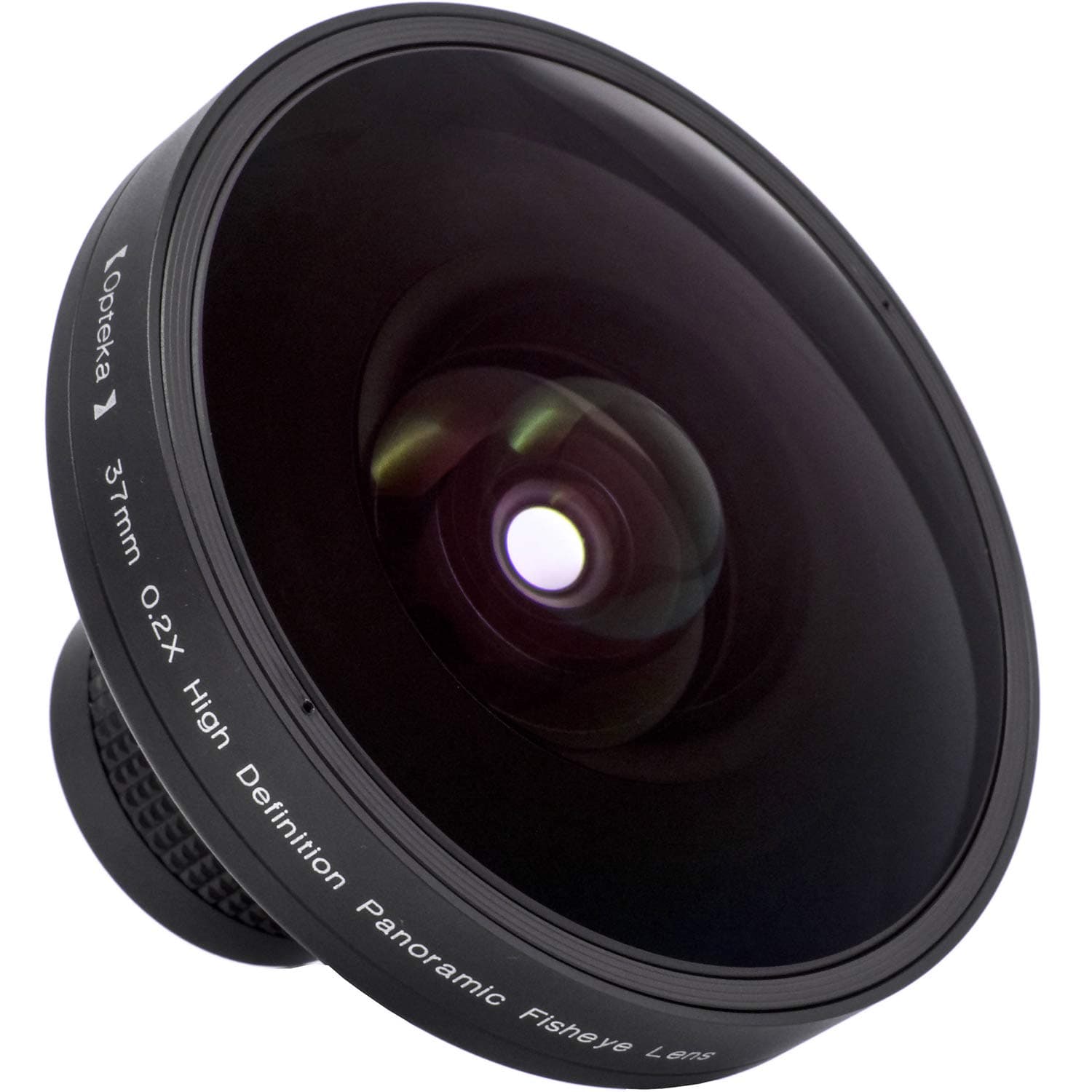 Opteka Platinum Series 37mm 0.2X HD Large Panoramic Vortex Fisheye Lens for Video Cameras
