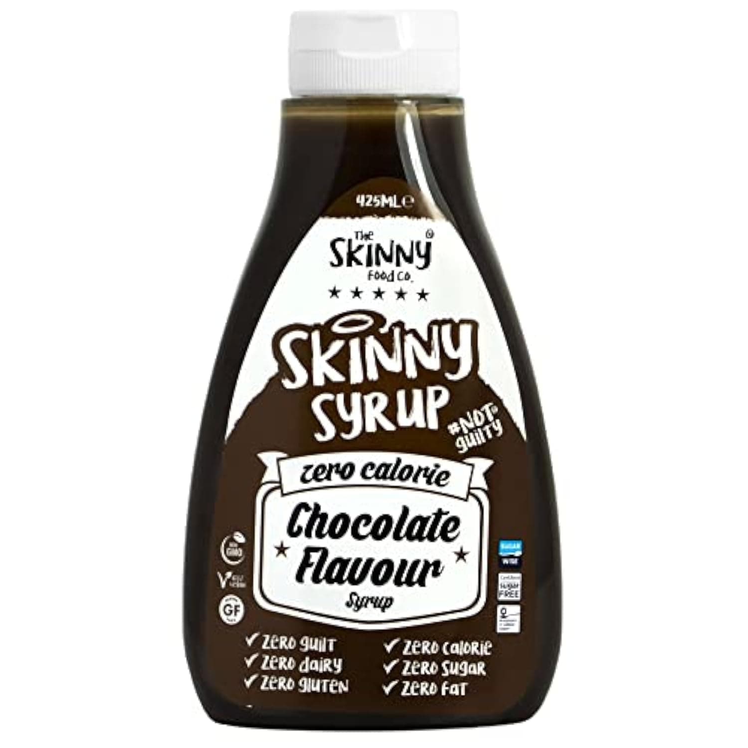 Skinny Syrup Diet Zero Calorie Zero Carbs Zero Sugar Zero Fats, Smooth Chocolate
